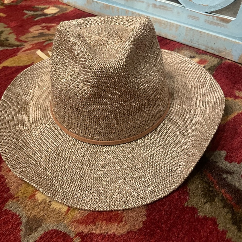 Anthropologie Tan Woven Hat